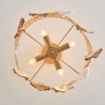 Handcrafted Natural Raffia Ceiling Lamp | Bohemian & American Rustic Lighting for Bedroom & Living Room - Image 10