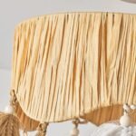 Handcrafted Natural Raffia Ceiling Lamp | Bohemian & American Rustic Lighting for Bedroom & Living Room - Image 8