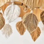 Handcrafted Natural Raffia Ceiling Lamp | Bohemian & American Rustic Lighting for Bedroom & Living Room - Image 7