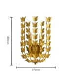 American Retro Gold Butterfly Wall Sconce, Vintage Art Deco Wall Lamp for Living Room, Bedroom, Dining Room - Image 7