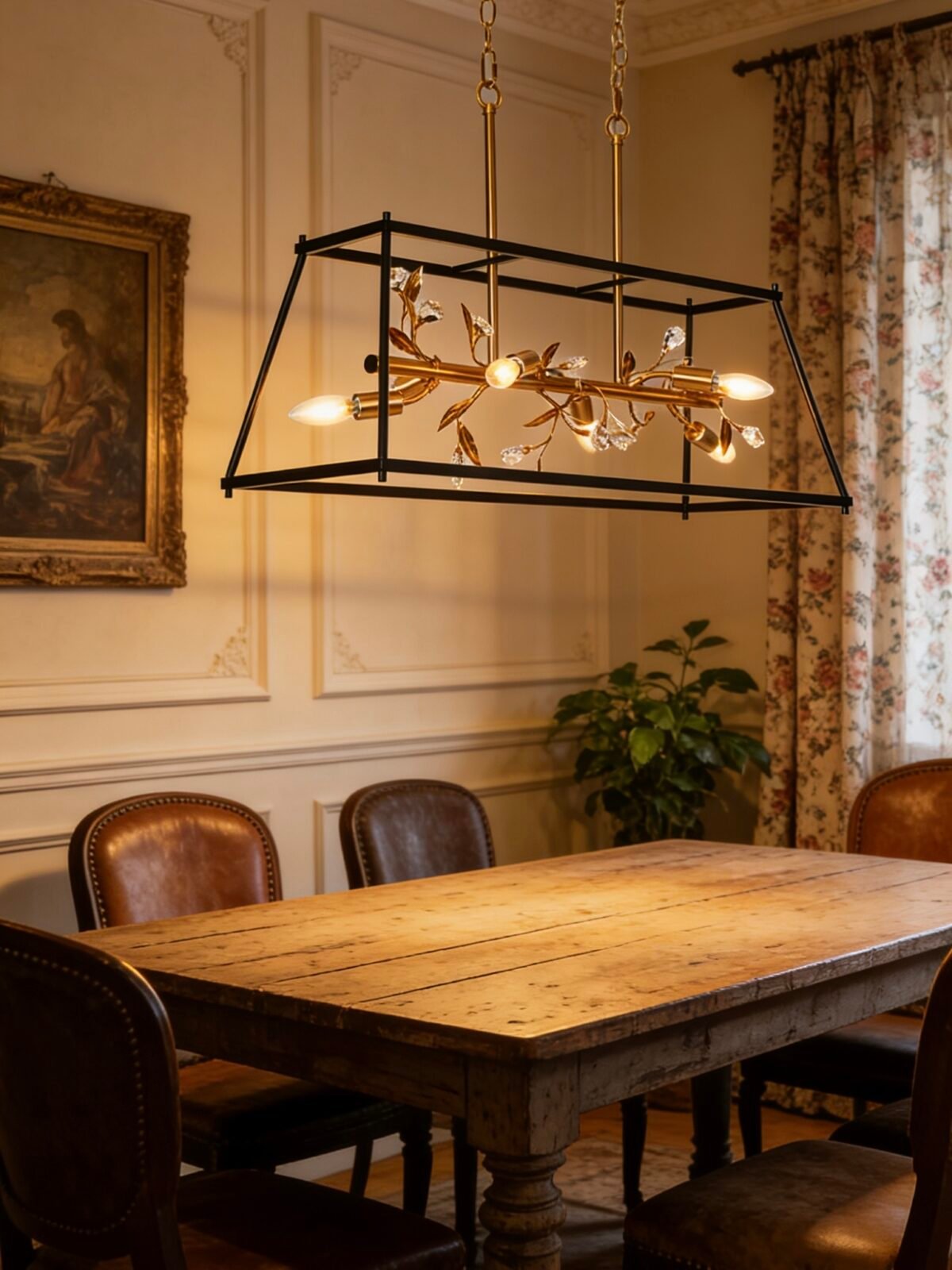 Luxury Linear Chandelier: Elevate Your Dining & Kitchen Space with ...