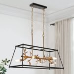 Luxury Linear Chandelier: Elevate Your Dining & Kitchen Space with Timeless Elegance