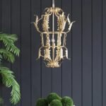 French Vintage Gothic Chandelier, Luxury Gold Leaf Pendant Light for Villa, B&B, Cafe, Restaurant, Living Room & Dining Room - Image 5