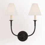 American Minimalist Double Head Wall Sconce, Designer Luxury Minimalist Decor Wall Light for Villa, B&B, Staircase, Corridor & Living Room