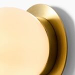 Mid-Century Modern Globe Wall Sconce, Brass Frosted Glass Wall Lamp for Bathroom, Bedroom, Living Room - Image 8