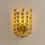 American Retro Gold Butterfly Wall Sconce, Vintage Art Deco Wall Lamp for Living Room, Bedroom, Dining Room