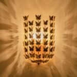 American Retro Gold Butterfly Wall Sconce, Vintage Art Deco Wall Lamp for Living Room, Bedroom, Dining Room - Image 5
